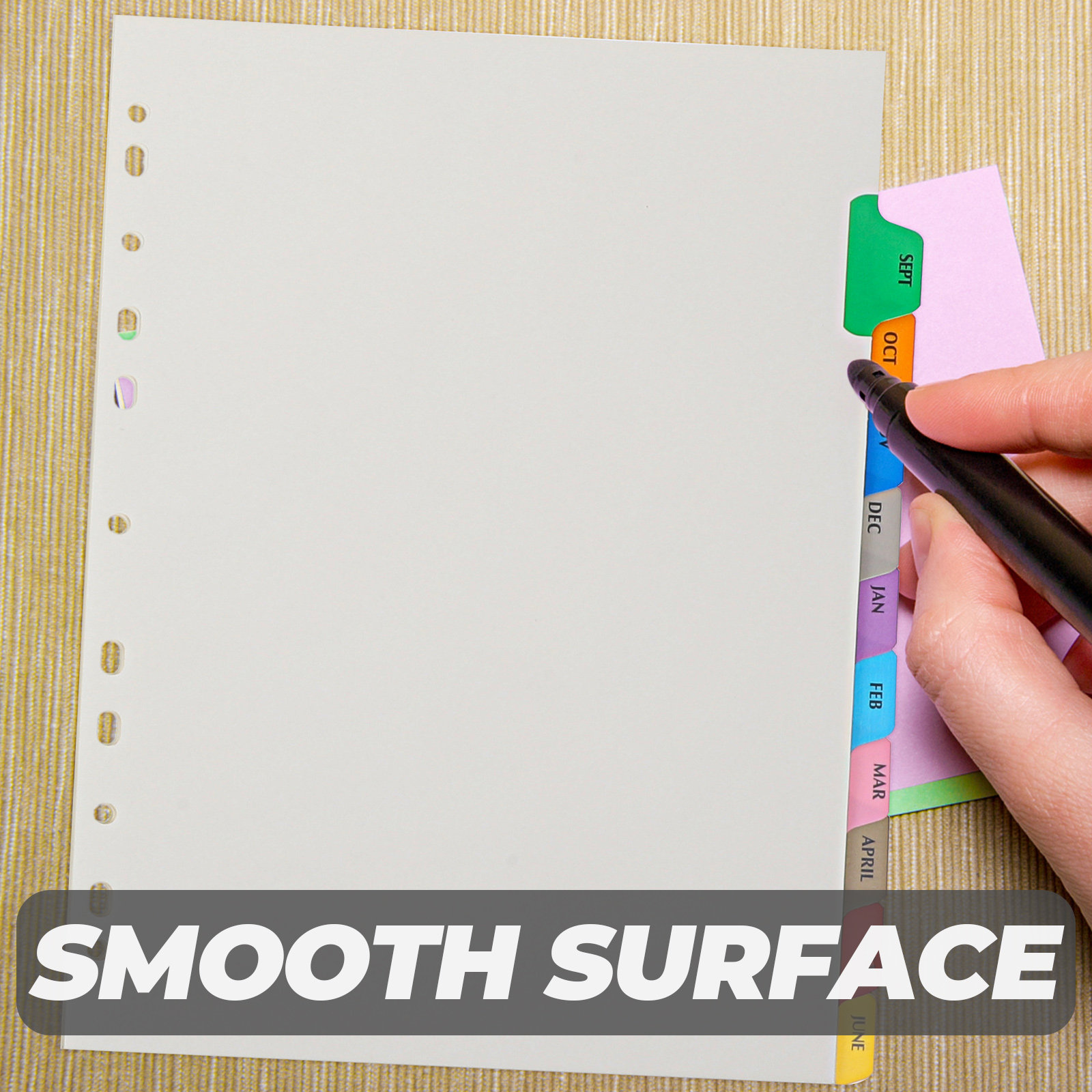 12Sheets Binder Dividers Tabs  - đánh giá và giá Tab Divider A4