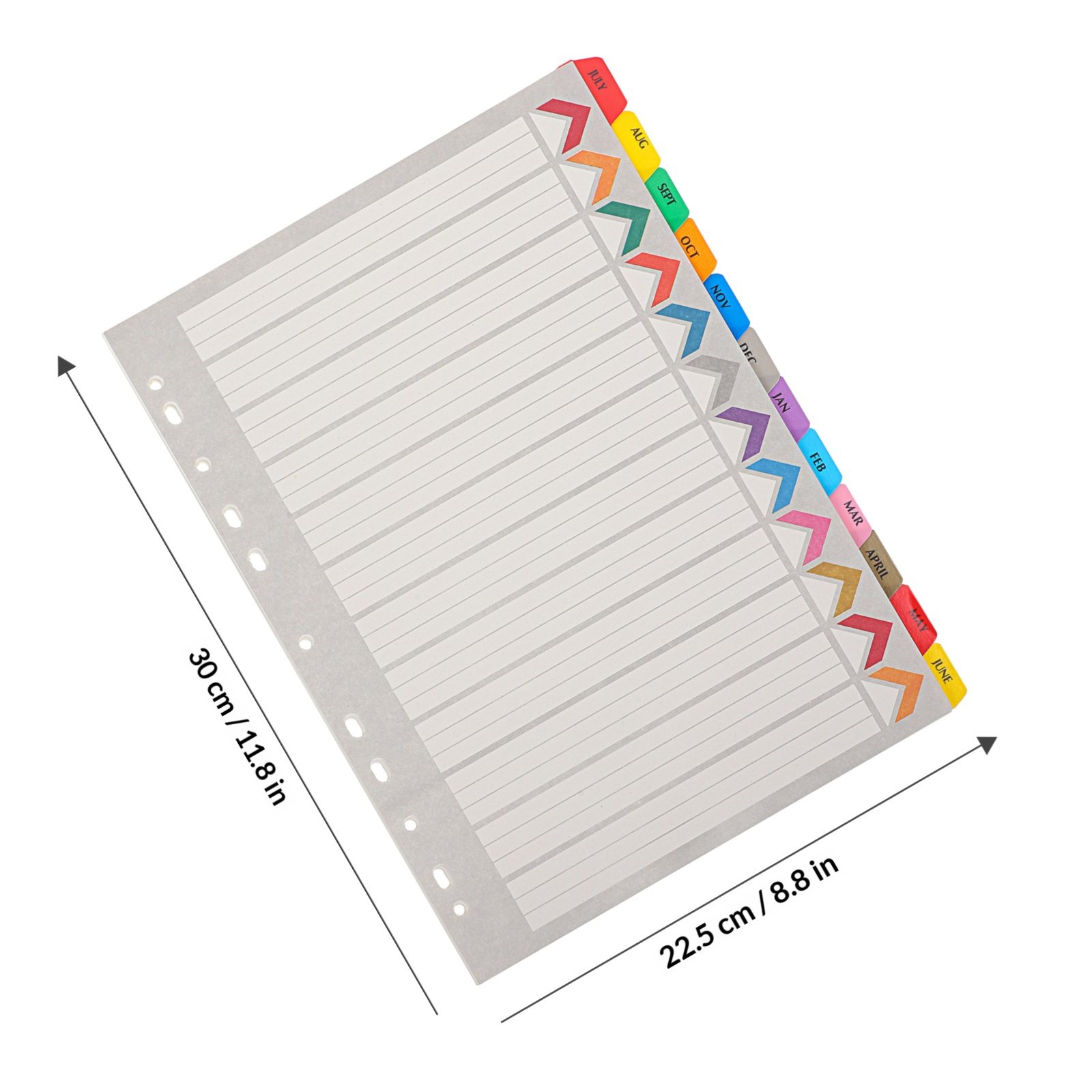 12Sheets Binder Dividers Tabs  - đánh giá và giá Tab Divider A4