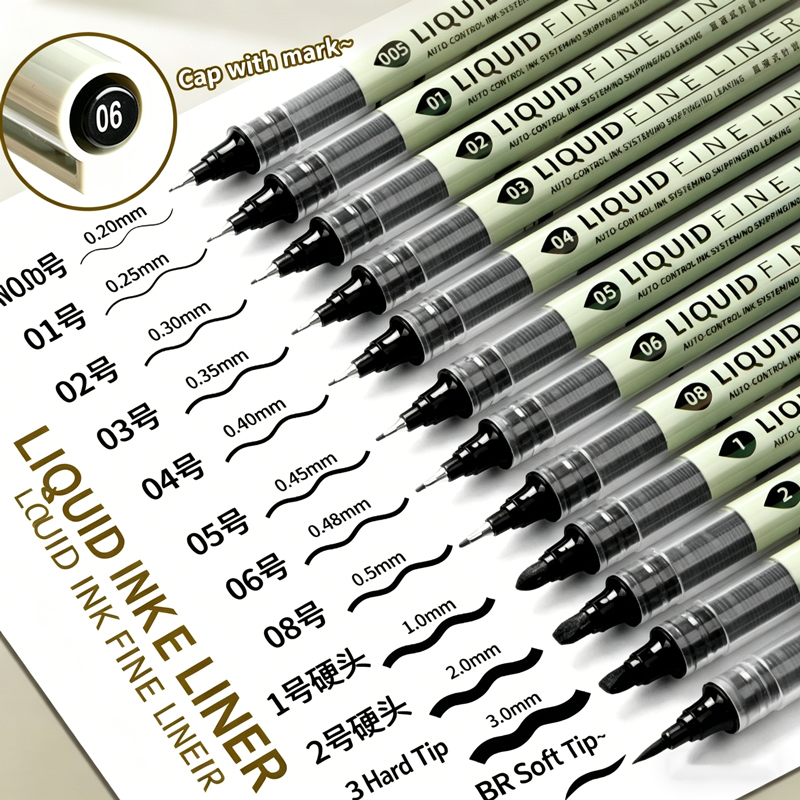 12 Tibs Black Pen Fine Line Sk - đánh giá và giá Correction Pen Fine