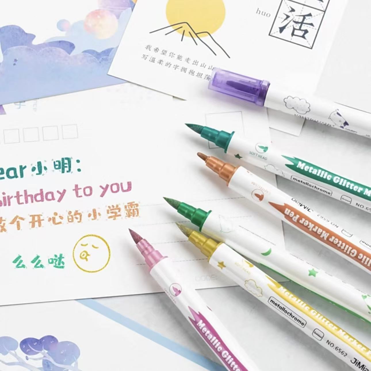 10Pcs Metallic Dual Tip Marker - đánh giá và giá Correction Pen Fine