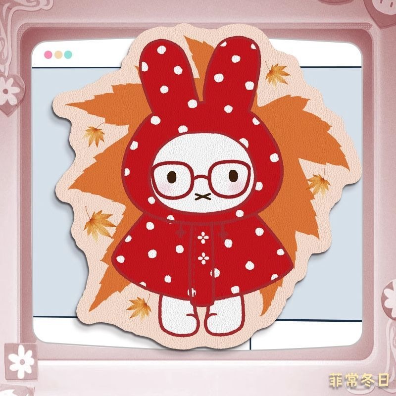 Anime Miffy Leather Mouse Pad  - đánh giá và giá Leather Desk Pad