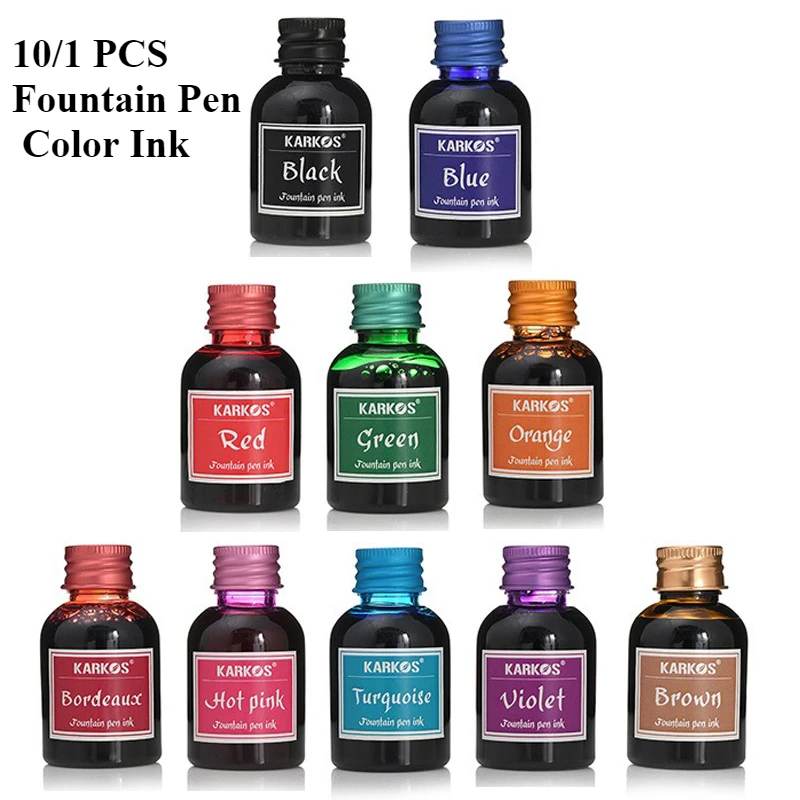 10/1 PCS 30ml Various Colors I - đánh giá và giá Fountain Pen Bottled Ink