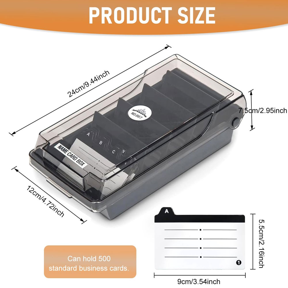 Desktop Business Card Box, Lar - đánh giá và giá Card Index Box
