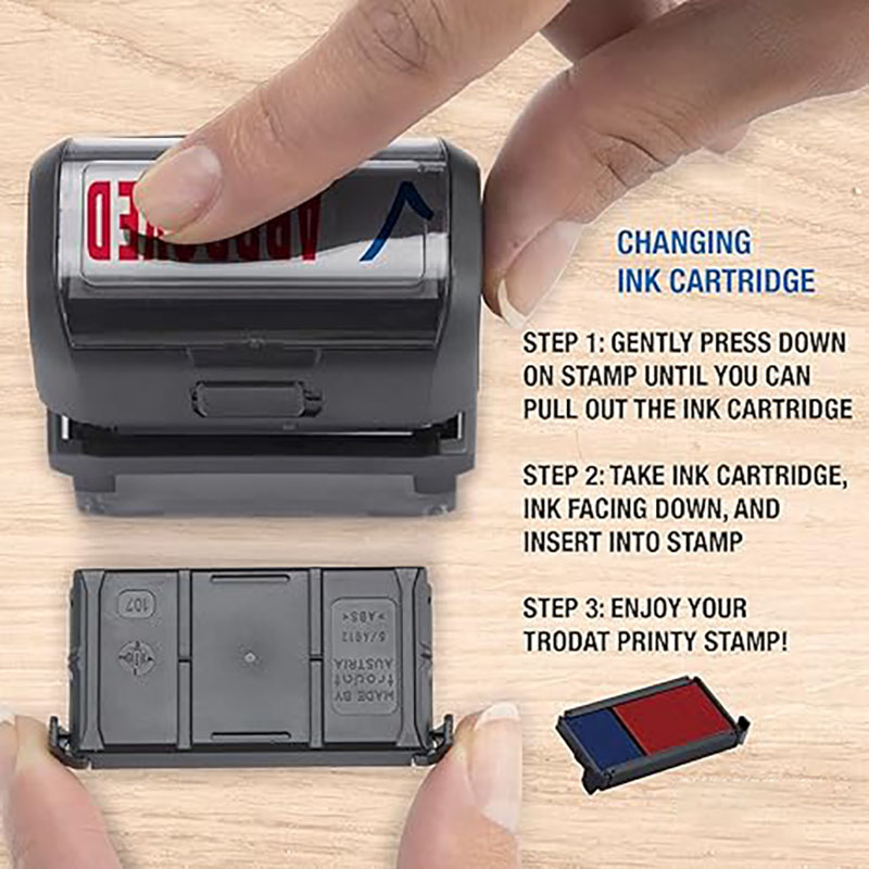 Rectangle Pattern Custom Self- - đánh giá và giá Rubber Date Stamp