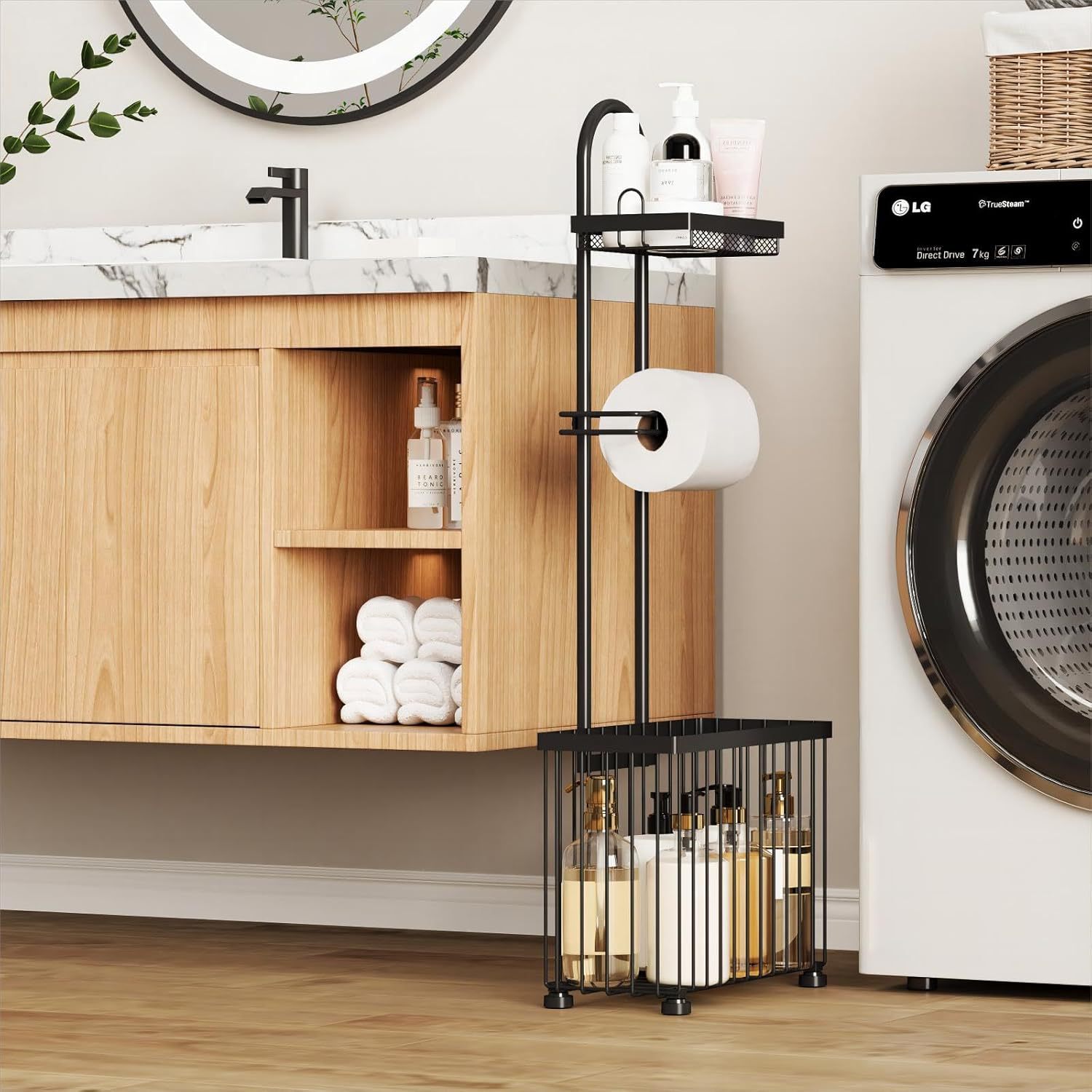 Black household bathroom tissu - đánh giá và giá Magazine Holder Rack