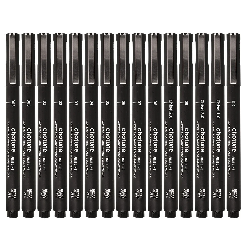 Black Micro Pens,15 Sizes,Wate - đánh giá và giá Correction Pen Fine