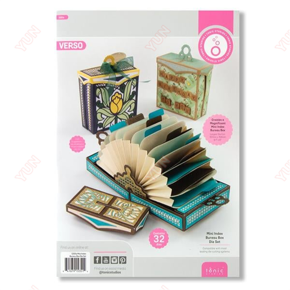 Mini Index Bureau Box Die Set  - đánh giá và giá Card Index Box