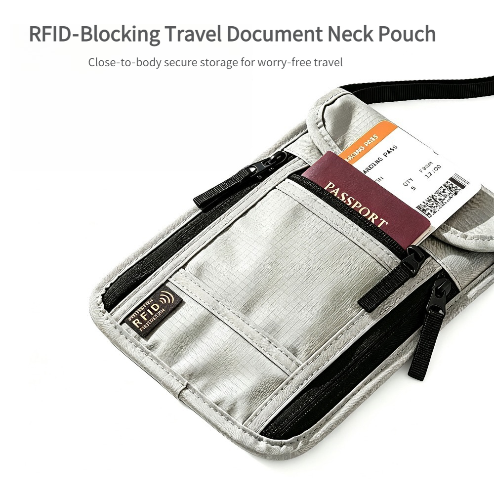 Travel Neck Wallet, RFID Block - đánh giá và giá Index Card Holder