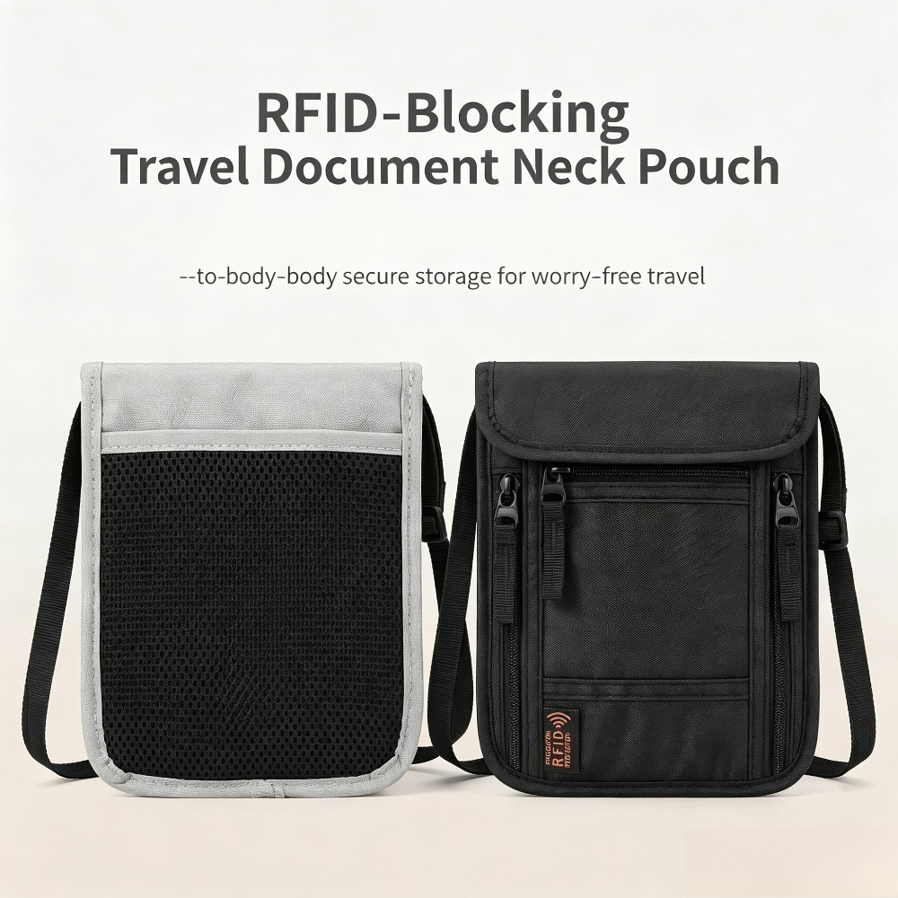 Travel Neck Wallet, RFID Block - đánh giá và giá Index Card Holder