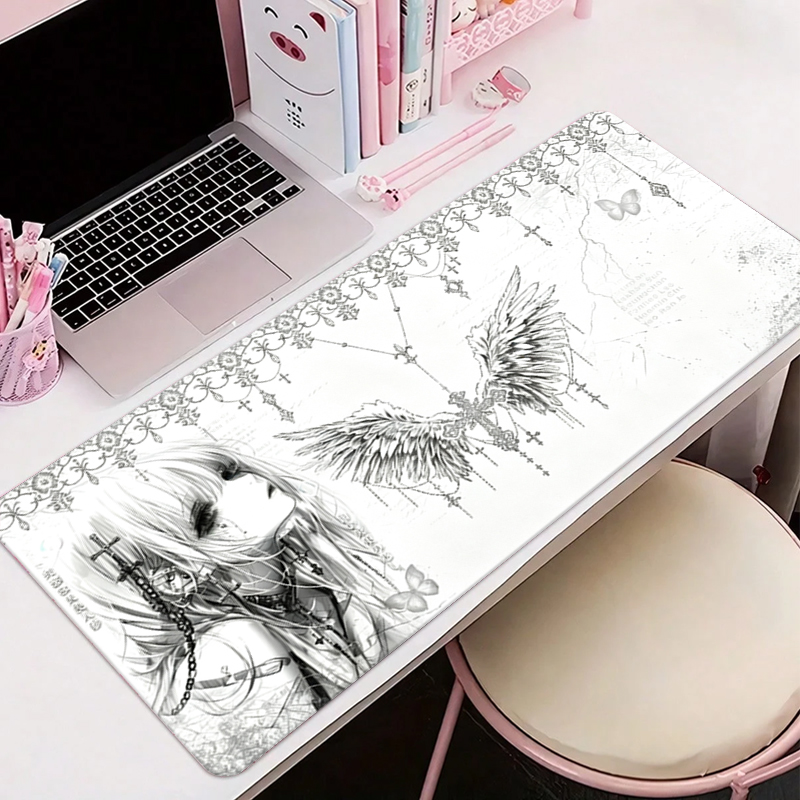 Leather Mousepad Black White A - đánh giá và giá Leather Desk Pad