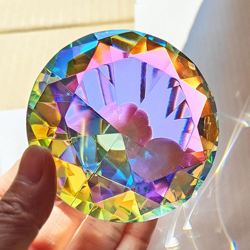 30-80mm AB Colorful K9 Crystal - đánh giá và giá Paper Weight Crystal