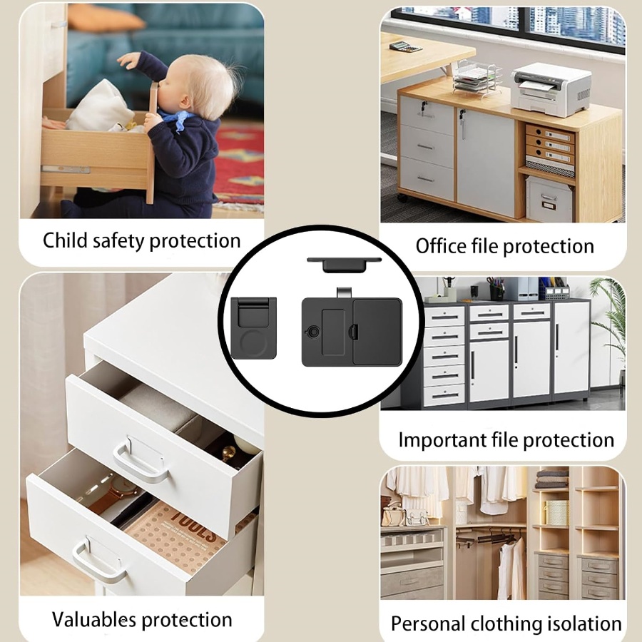 NFC Drawer Door Lock Invisible - đánh giá và giá Card Index Box
