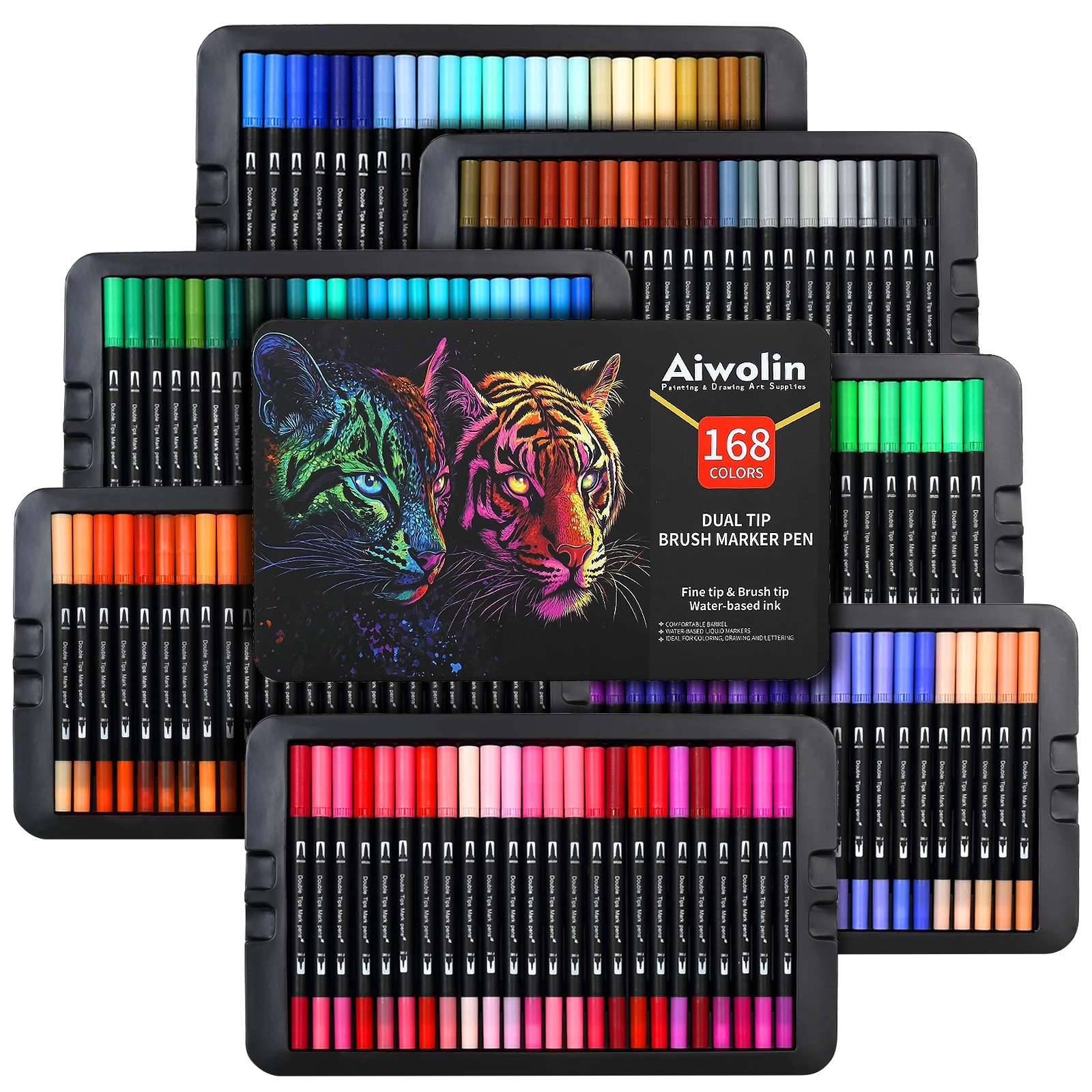 Dual Brush Marker Pens, 168 Co - đánh giá và giá Correction Pen Fine